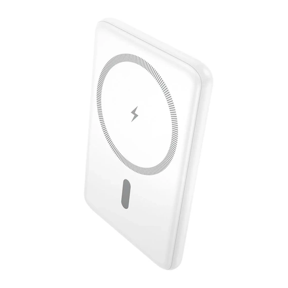 Power bank HOCO J140A, 5000 mAh, MagSafe, PD/QC 20W – ultra-cienki, biały