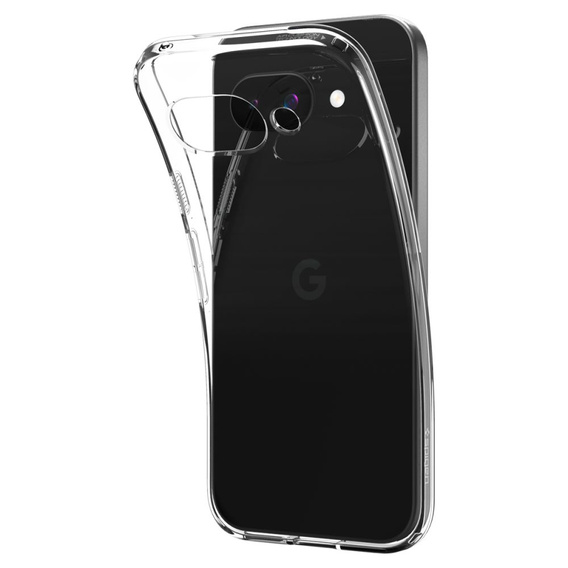 Etui Spigen do Google Pixel 9A, Crystal Flex, przezroczyste + Szkło Hartowane 9H