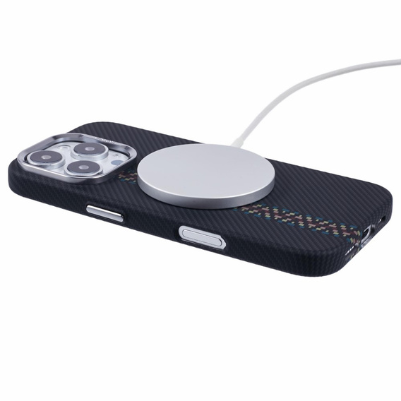 Etui do iPhone 16 Pro, Carbon Fiber MagSafe, czarne