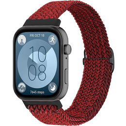 Pasek nylonowy do Huawei Watch Fit 4 / 4 Pro / 3, Czerwony