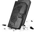 Etui z klapką do Xiaomi Redmi Note 15 Pro 4G, Butterfly, czarne