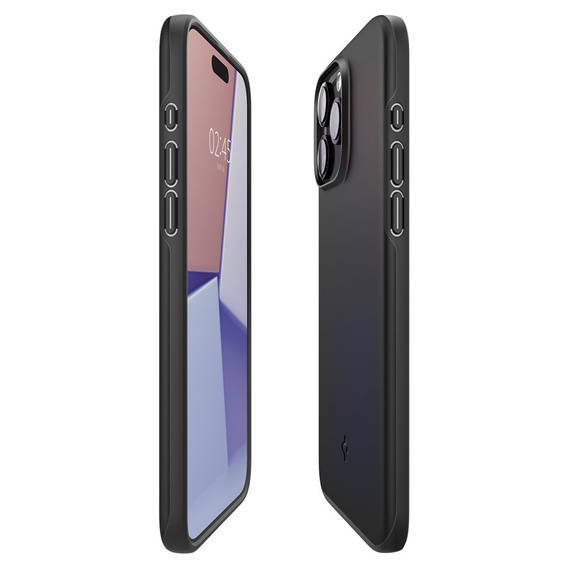 Etui Spigen do Apple iPhone 15 Pro Max, Thin Fit, Czarne