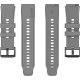 3xPasek silikonowy 22mm uniwersalny, Szary, Bordowy, Biały