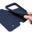 Etui Dux Ducis do iPhone 17 Pro Max, Skin Pro, z klapką, z miejscem na kartę, granatowe