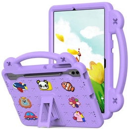 Etui do Samsung Galaxy Tab S9 FE+ Plus, Cute Patterns, z podstawką, Fioletowe