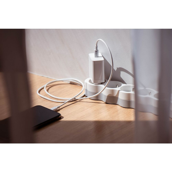 Forcell F-Energy TFK‑TC‑45WPD – Szybka ładowarka sieciowa USB-C 45 W QC4.0/PD - Biała
