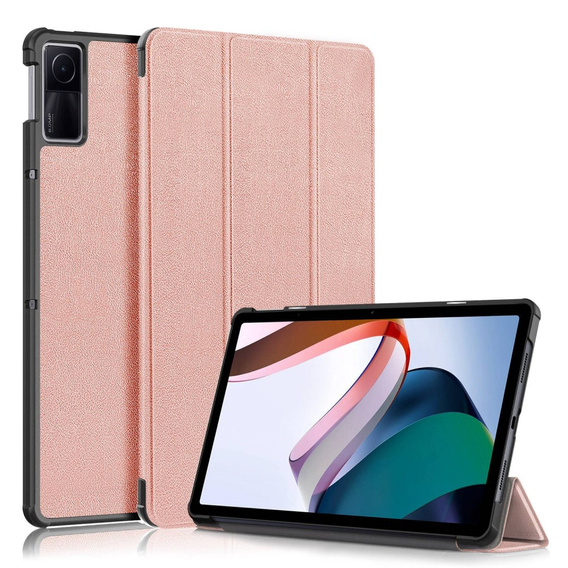 Etui do Xiaomi Redmi Pad 10.6, z podstawką, Różowe, Rose Gold