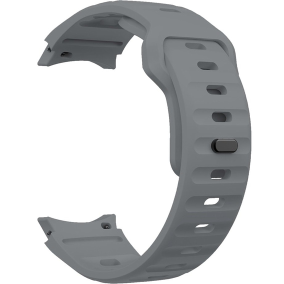 Pasek Silikonowy do Samsung Galaxy Watch 4/5/6/7/FE 40/42/43/44/45/46/47mm, Ciemny Szary