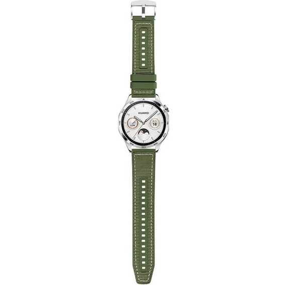 Pasek silikonowo nylonowy Uniwersalny 22mm, Zielony