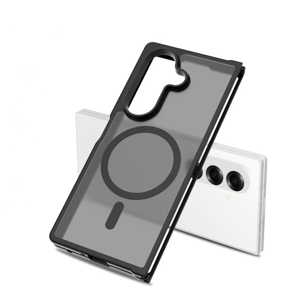 Etui kompatybilne z MagSafe do Samsung Galaxy Z Fold7 5G, ERBORD Matt Case – czarne