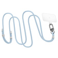 Smycz do telefonu Spigen Crossbody Strap + Wrist Strap + ConTag, niebieska
