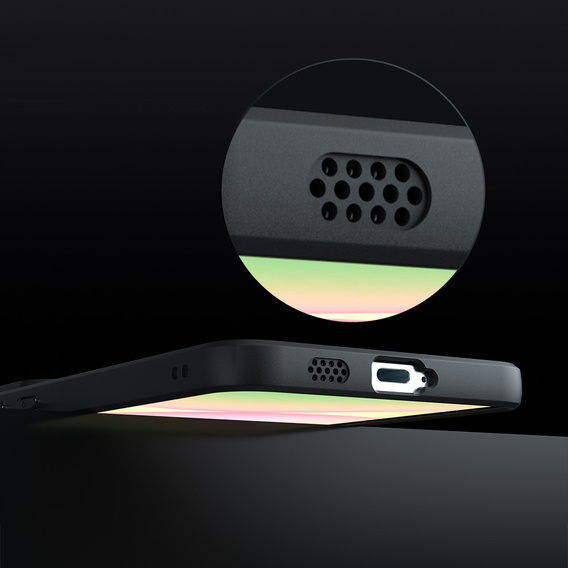 Etui do Samsung Galaxy A57 5G, Fusion Hybrid, przezroczyste z czarną ramką