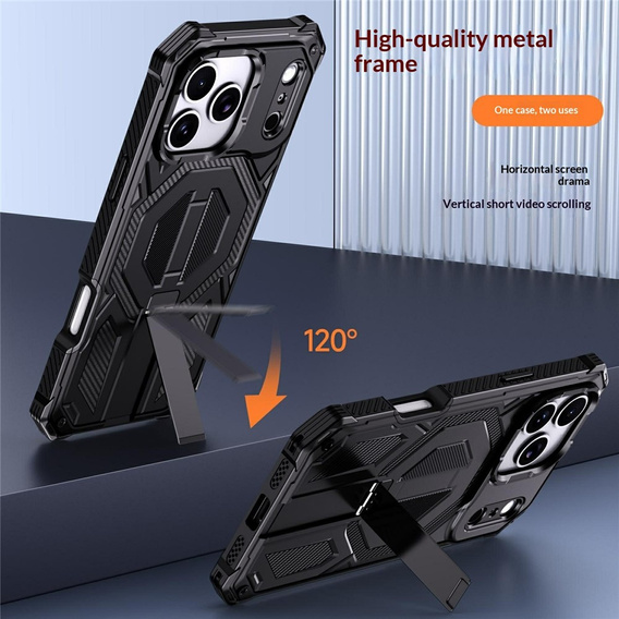 Etui ochronne do iPhone 17 Pro do MagSafe, z podstawką, czarne