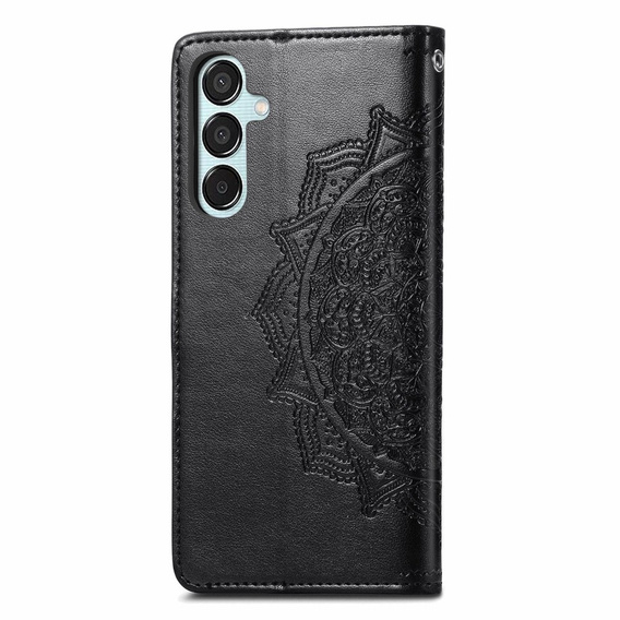 Etui z klapką do Samsung Galaxy M35, Mandala, czarne