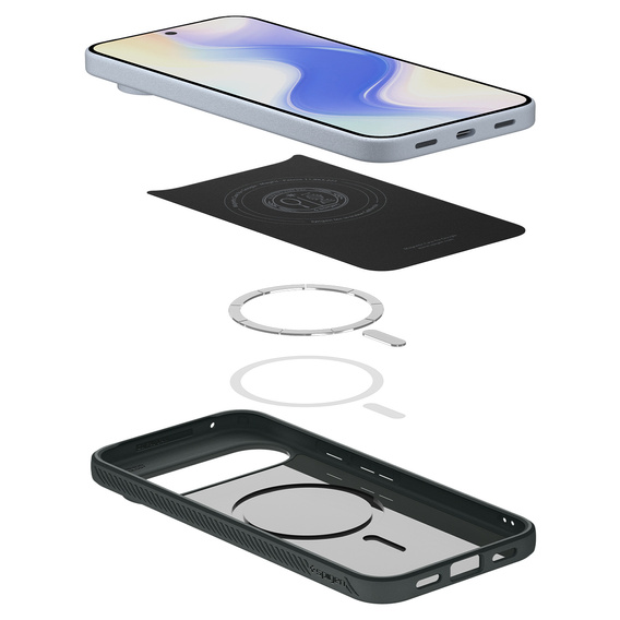 Etui Spigen do Google Pixel 10 Pro XL, Liquid Air MagSafe, Abyss Green