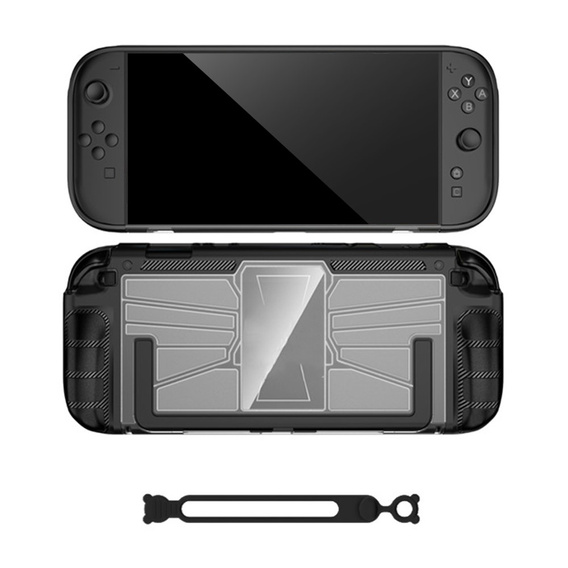 Przezroczyste etui ochronne z czarnym wykończeniem do Nintendo Switch 2