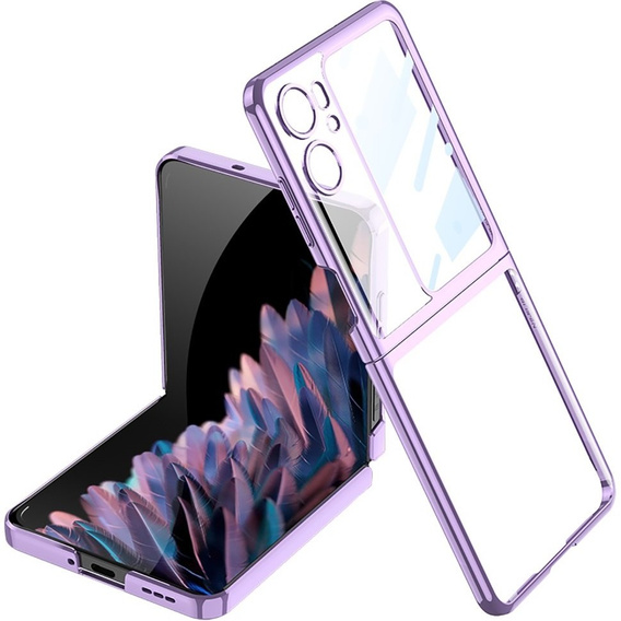 Etui PC Case do Oppo Find N2 Flip 5G, Fioletowe