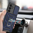 Etui pancerne do Samsung Galaxy A56, CamShield Slide, niebieskie + Szkło Hartowane 9H