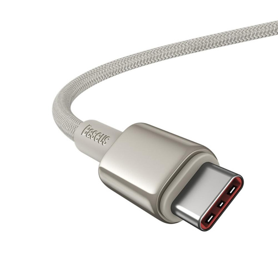 Baseus Tungsten Gold Kabel USB-C do USB-C 100W 1m – szybkie ładowanie, Titanium złoty