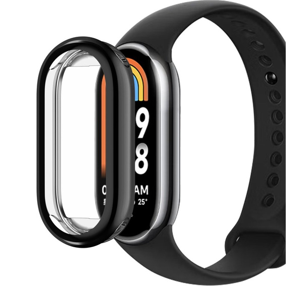 Etui Silikonowe do Xiaomi Smart Band 10 / 9 / 8, Czarne