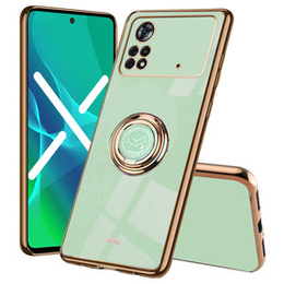 Etui do Xiaomi Poco M4 Pro 4G, Electro Ring, miętowe
