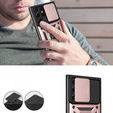 Etui pancerne do Samsung Galaxy S23 Ultra, CamShield Slide, różowe rose gold