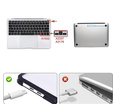 Etui do MacBook Air 13 A2337, Hard Case, Czarno przezroczyste