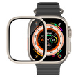 Szkło Hartowane z Ramką do Apple Watch Ultra 1/2/3 49mm, Tytanowe