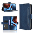 Etui z klapką do Realme GT 7 / 7T, Card Slot, granatowe