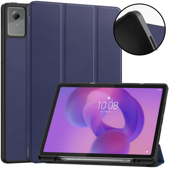 Etui do Lenovo Idea Tab Plus, Smartcase, granatowe