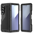 Etui pancerne do Samsung Galaxy Z Fold7 5G aluminiowe z podstawką i miejscem na rysik – czarne