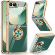 Etui do Samsung Galaxy Z Flip7 FE / Z Flip6, Electro Ring, zielone