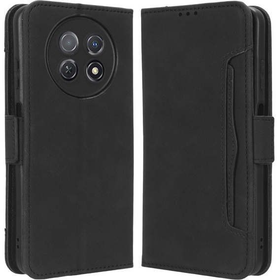 Etui z klapką do Huawei Nova Y91 4G, Card Slot, czarne