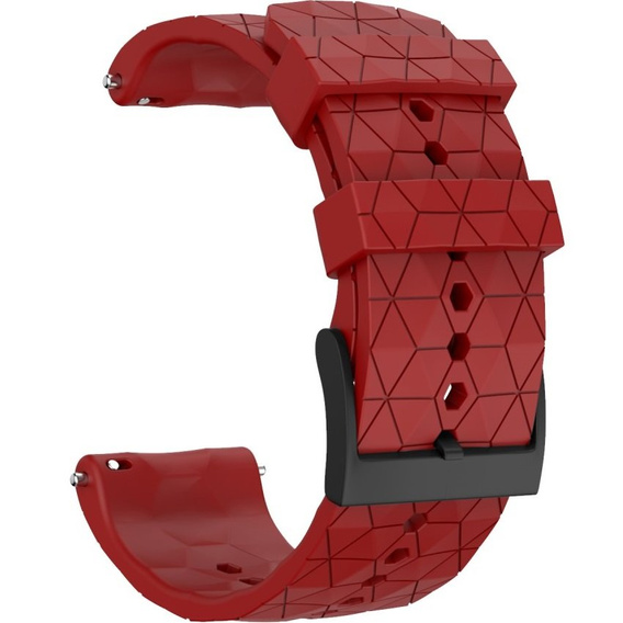 Pasek Rhombic Grain do zegarka Suunto 9, Red