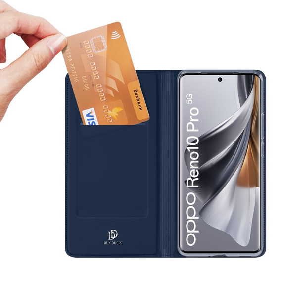 Etui Dux Ducis do Oppo Reno 10 / 10 Pro, Skinpro, niebieskie