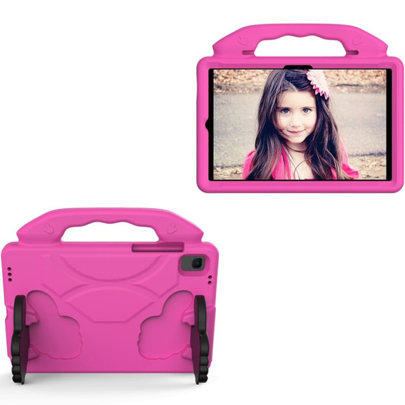 Etui dla dzieci do Samsung Galaxy tab A8 10.5 SM-X200 SM-X205, Pancerne Ochronne, Różowe