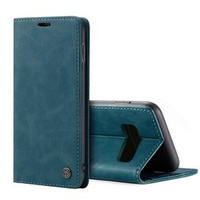 Etui CASEME do Samsung Galaxy S10 Plus, Leather Wallet Case, niebieskie