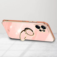 Etui do Xiaomi Redmi Note 12 4G, Electro Ring, różowe rose gold