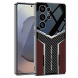 Etui do Samsung Galaxy S25 Ultra GKK Carbon Electro Edge – czerwone