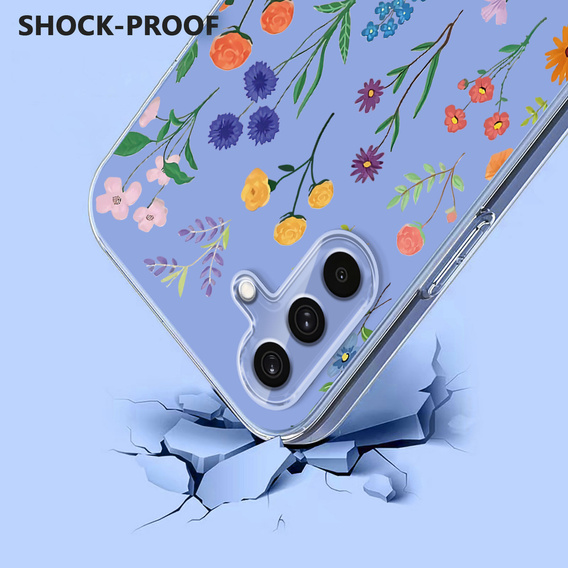 Etui do Samsung Galaxy S25 FE z motywem kwiatowym – wielokolorowe