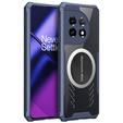 Etui do OnePlus 11 5G, z blaszką magnetyczną, Przezroczyste / Granatowe