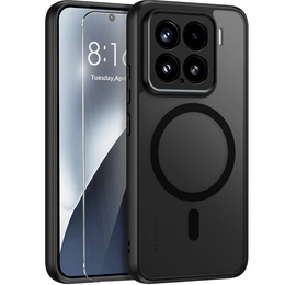 Etui do Xiaomi 15, do MagSafe, ERBORD Matt Case, czarny + Szkło na ekran