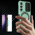 Etui pancerne do Samsung Galaxy S23 FE, CamShield MagSafe, zielone