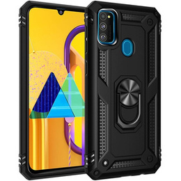 Etui pancerne do Samsung Galaxy M21, Nox Case Ring, czarne