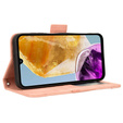 Etui z klapką do Samsung Galaxy M15 5G, Card Slot, różowe
