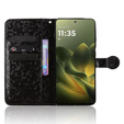 Etui z klapką do Motorola Edge 70, Wallet Rhombus, czarne