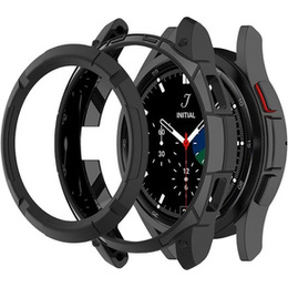 Etui z nakładką bezel ring do Samsung Galaxy Watch4 Classic 46mm, Czarne
