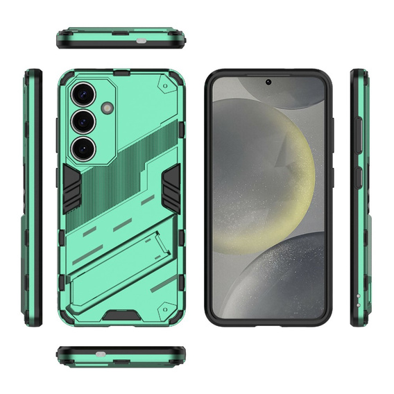 Etui do Samsung Galaxy A36 5G, Military kickstand, zielone