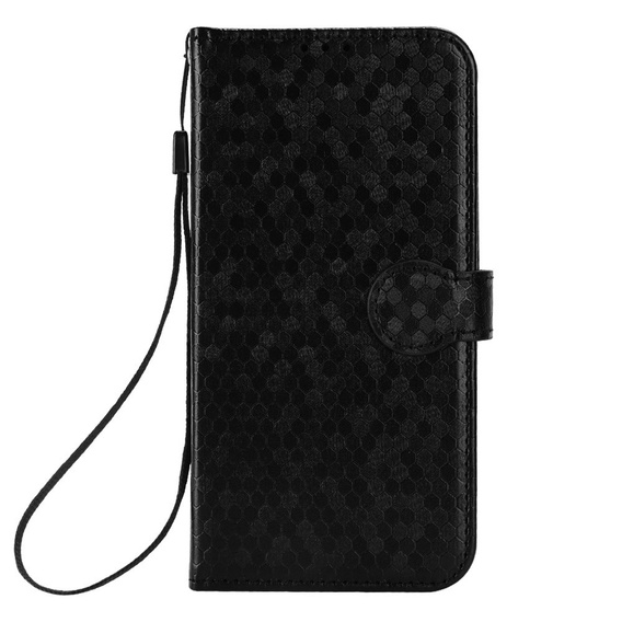 Etui z klapką do Honor 400 Pro 5G, Wallet Rhombus, czarne