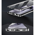 Etui Magnetic Dual Glass MagSafe do Samsung Galaxy S25 Ultra, srebrne